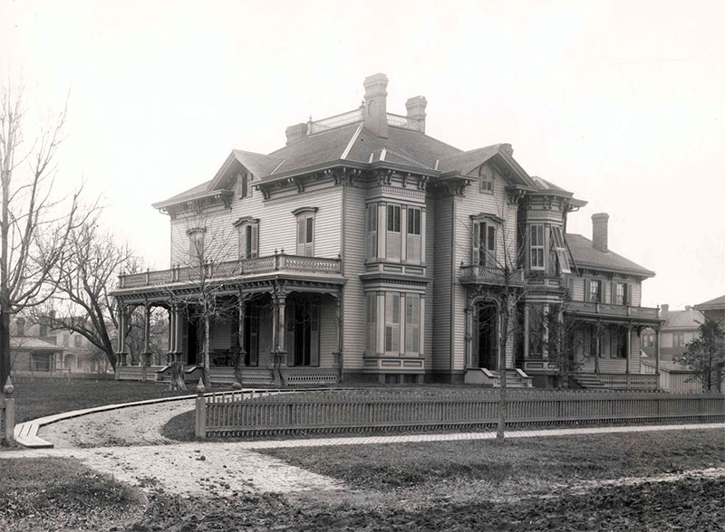 Oglesby Mansion in the 1880s